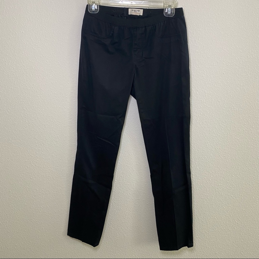 Helmut Lang | Elastic Waist Cropped Ankle Pant Black Size 4